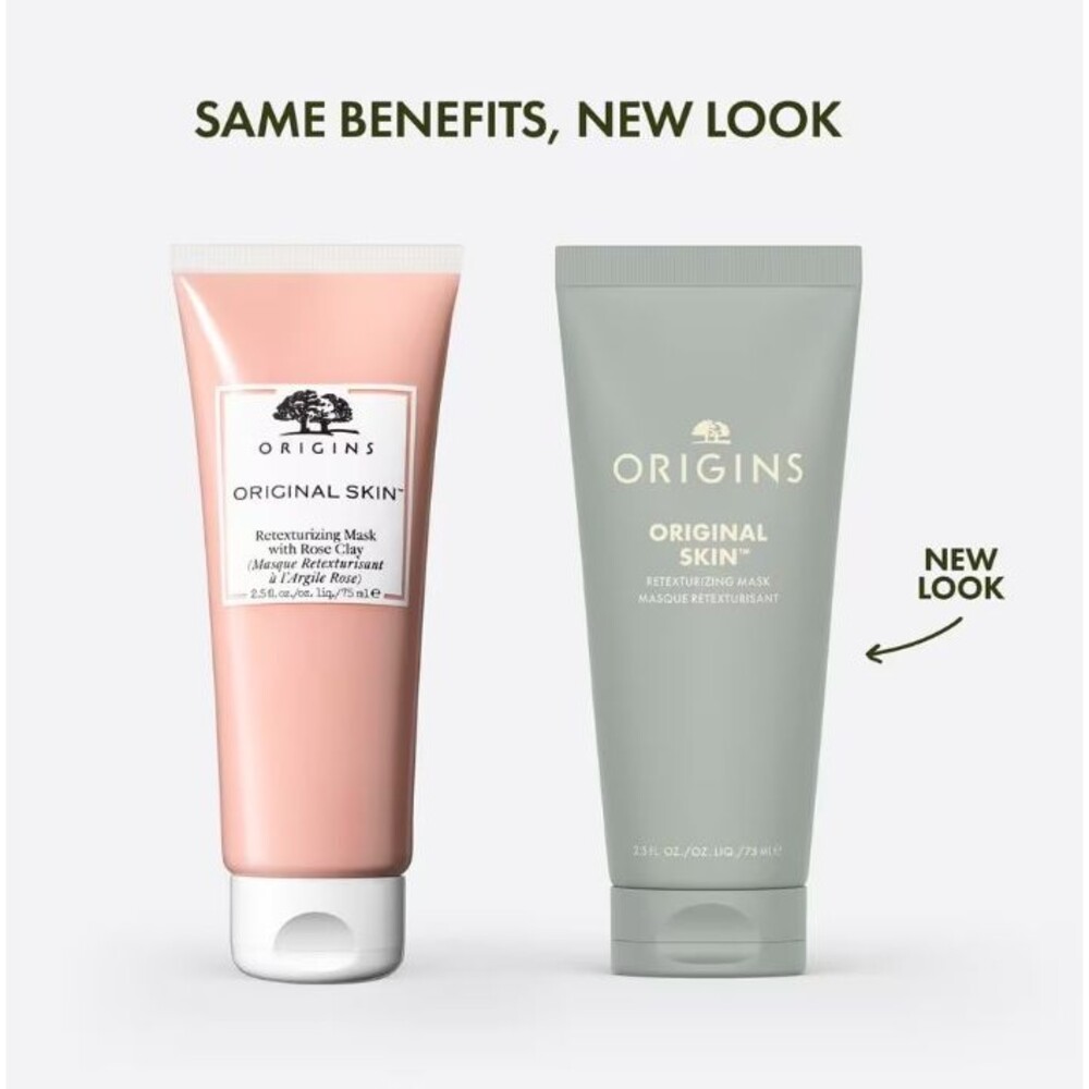 Origins Original Skin Retexturizing Mask with Rose Clay, 2.5 oz /75 ML New